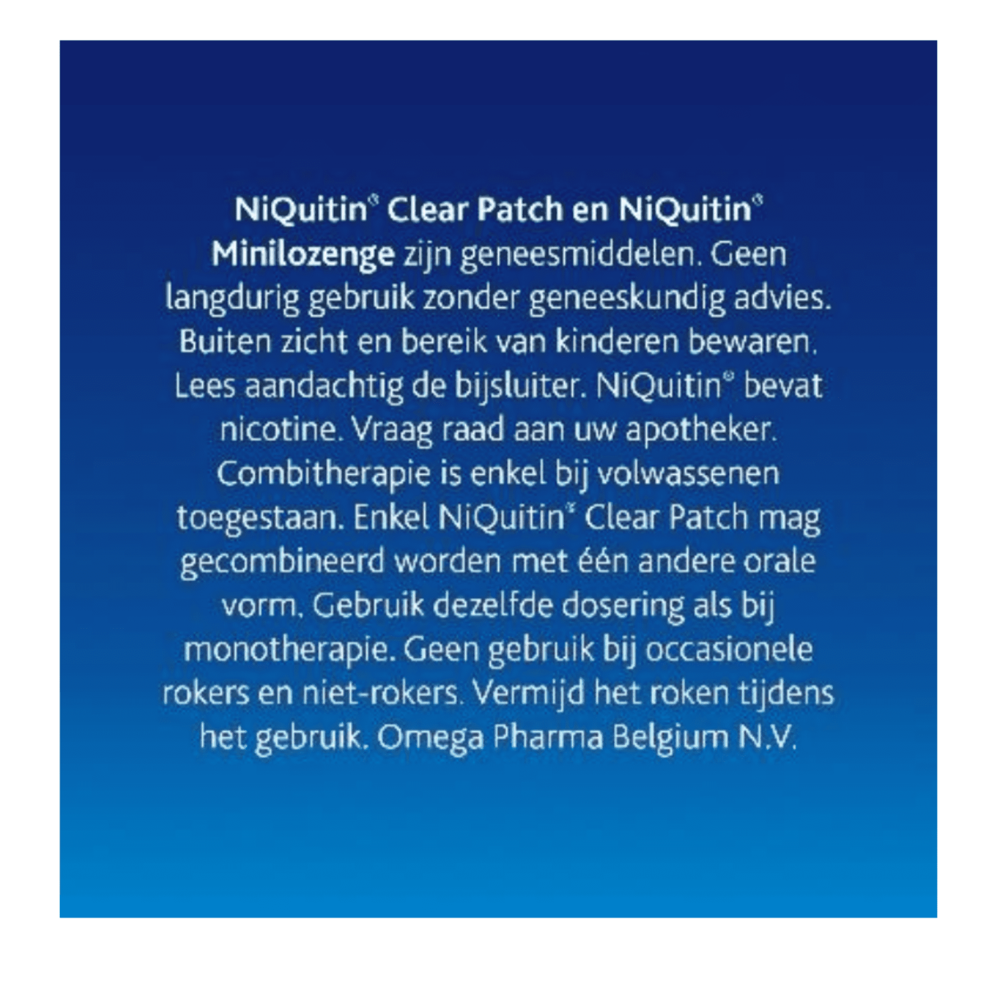 NiQuitin Clear Patches 7 mg