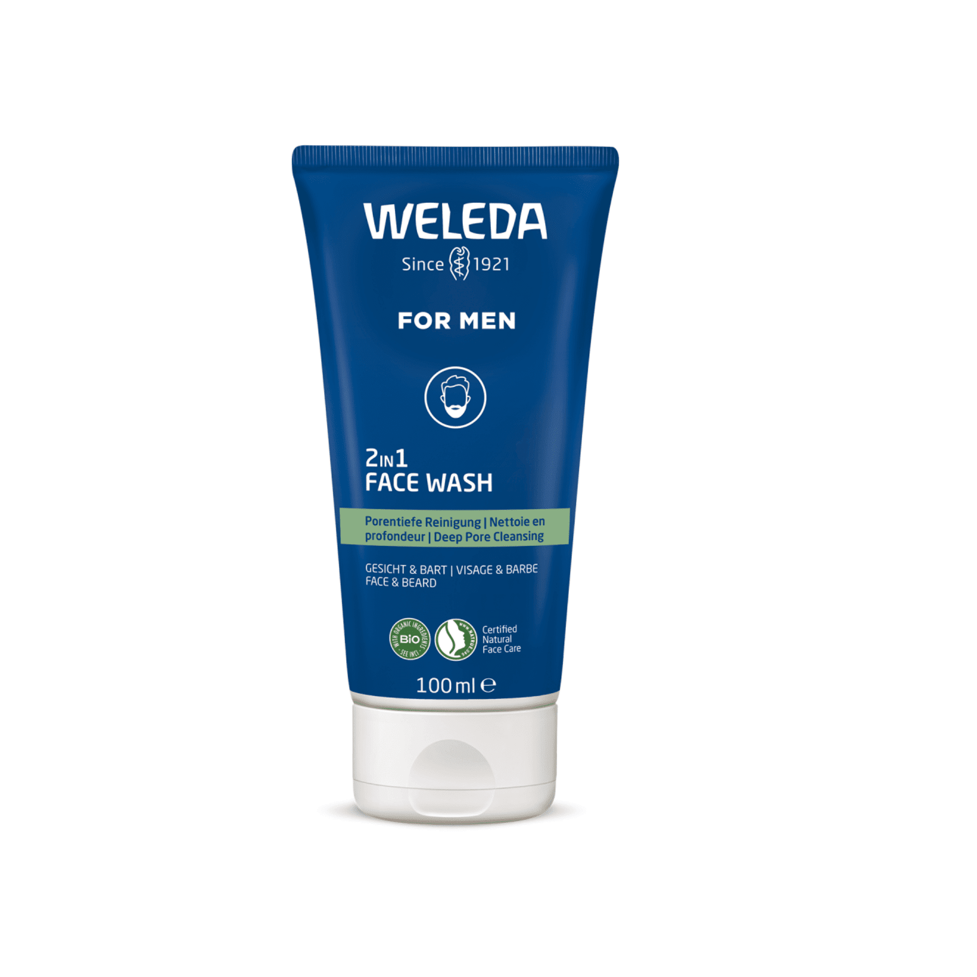 Weleda Men 2in1 Reinigingsgel Gezicht & Baard Weleda Men 2in1 Reinigingsgel Gezicht & Baard