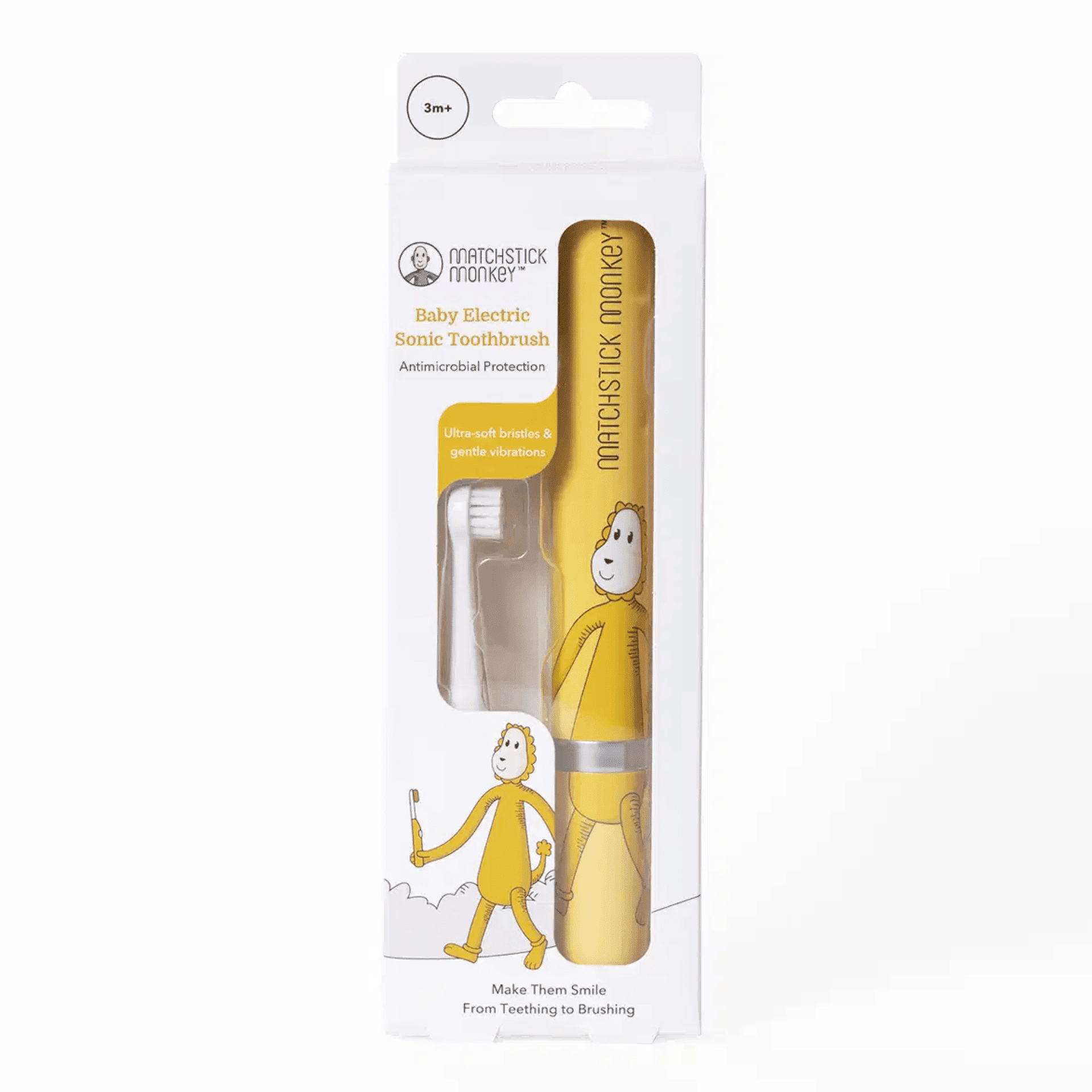 Matchstick Monkey Bebe Brosse A Dents Sonic Singe Matchstick Monkey Bebe Brosse A Dents Sonic Singe