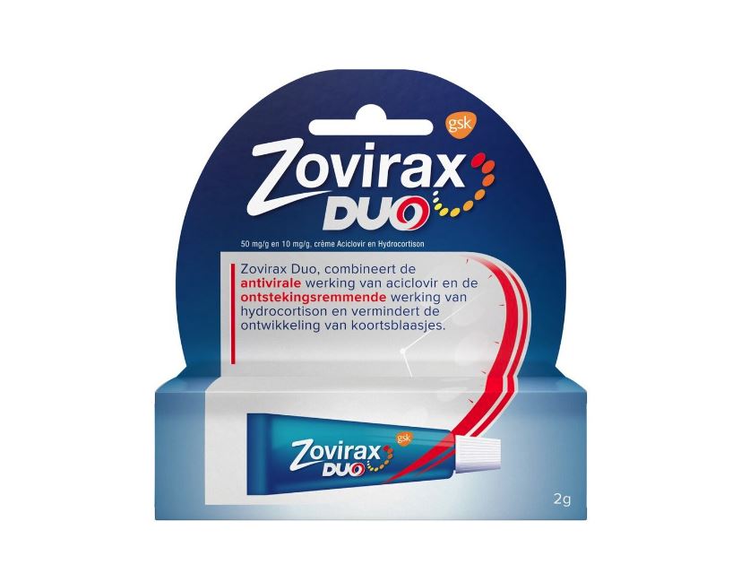 Zovirax Duo Crème 50mg/g + 10mg/g