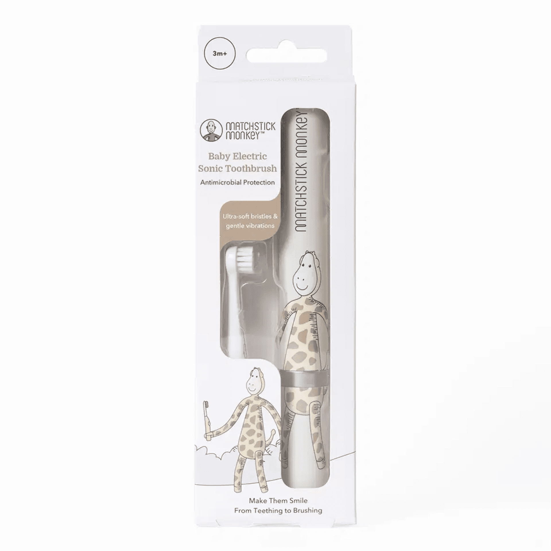 Matchstick Monkey Bebe Brosse A Dents Sonic Singe Matchstick Monkey Bebe Brosse A Dents Sonic Singe