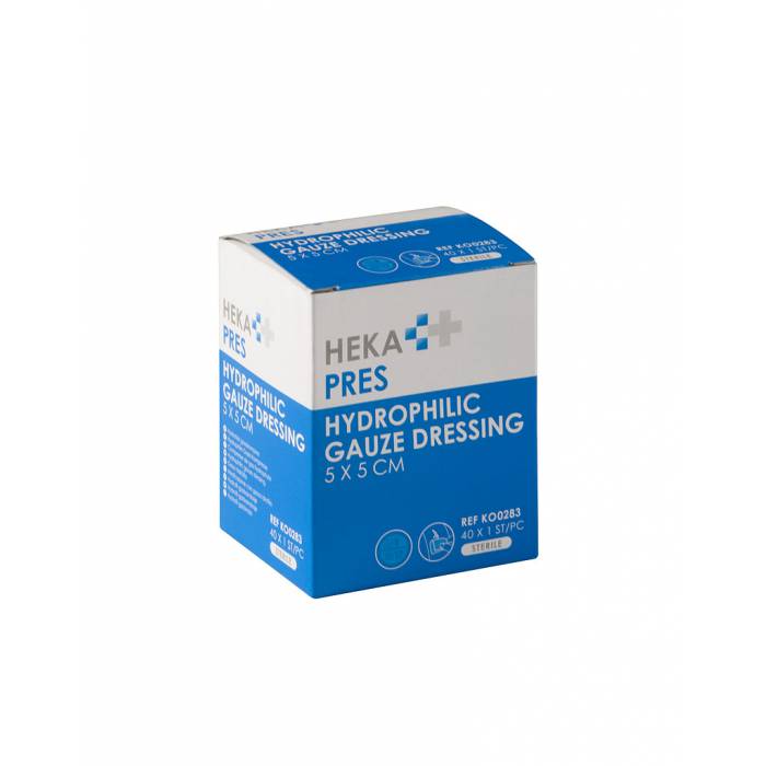 Hekapres Hydrofiel Gaas Kompres 5x5cm 8 lagen Hekapres Hydrofiel Gaas Kompres 5x5cm 8 lagen