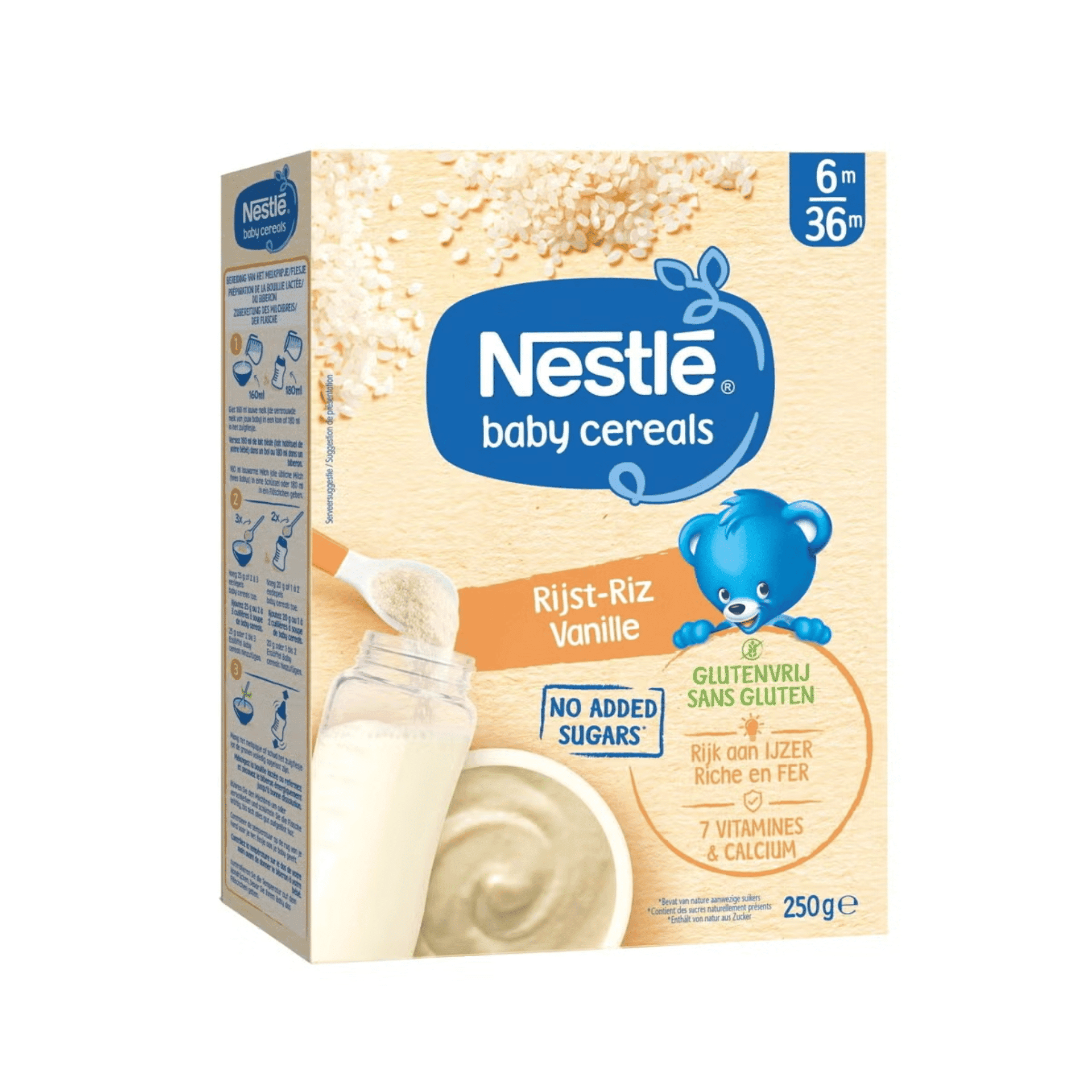 Nestlé Baby Cereals Rijst-Vanille Glutenvrij Nestlé Baby Cereals Rijst-Vanille Glutenvrij
