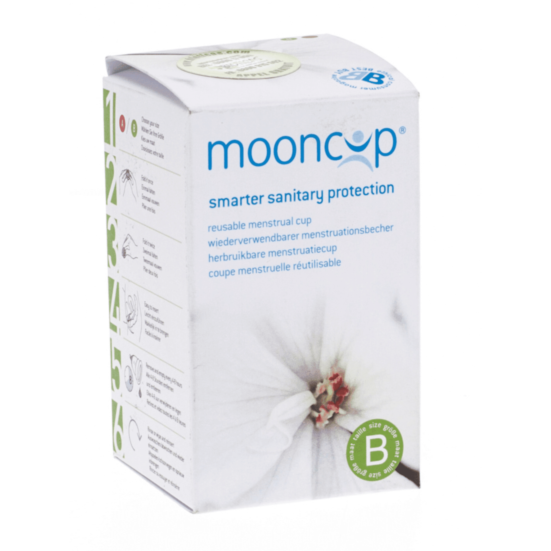 Mooncup Herbruikbare Menstruatiecup Maat B 1 stuk Mooncup Herbruikbare Menstruatiecup Maat B 1 stuk