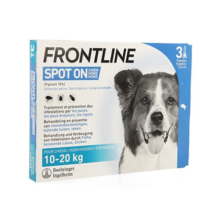constant gat baai Frontline Spot-On Hond 10-20 kg 3 x 1,34 ml - online bestellen | Optiphar