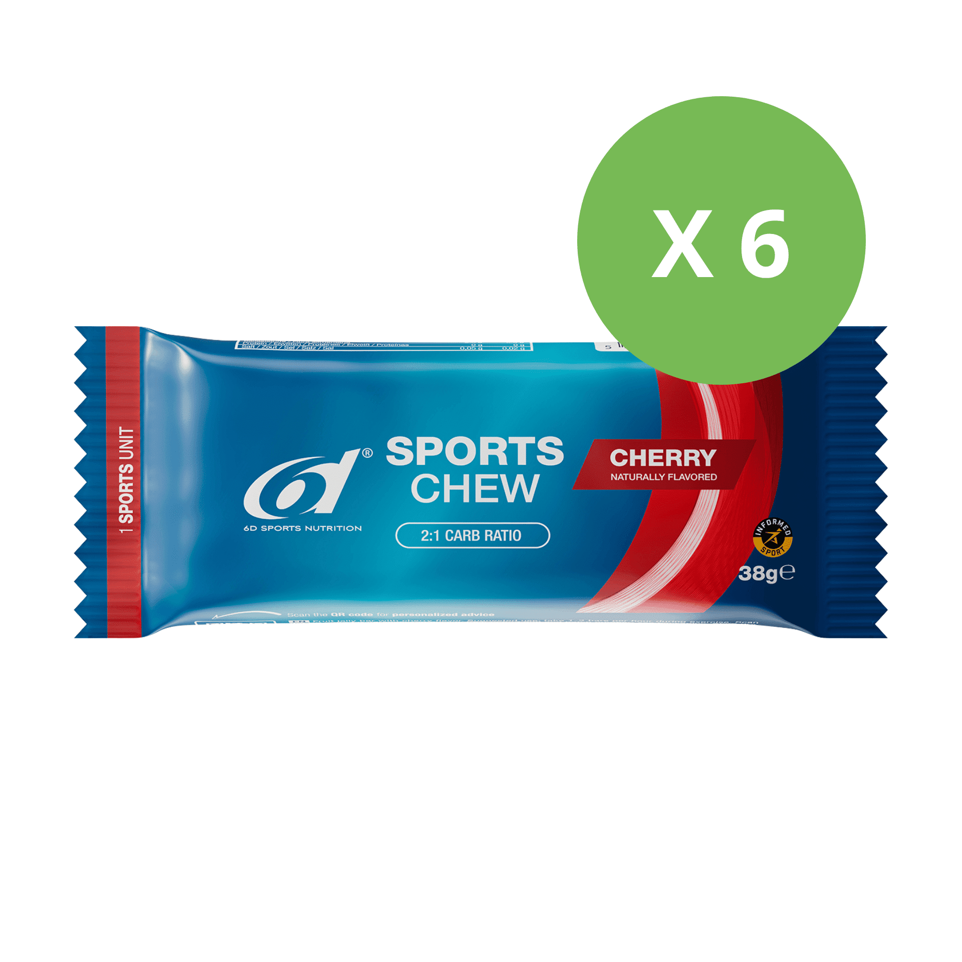6d Sports Chew 6 x 38 g