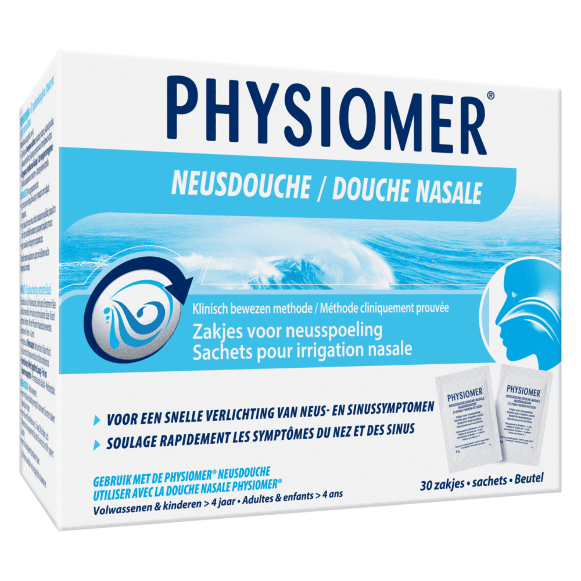 Physiomer Neusdouche Zakjes voor Neusspoeling