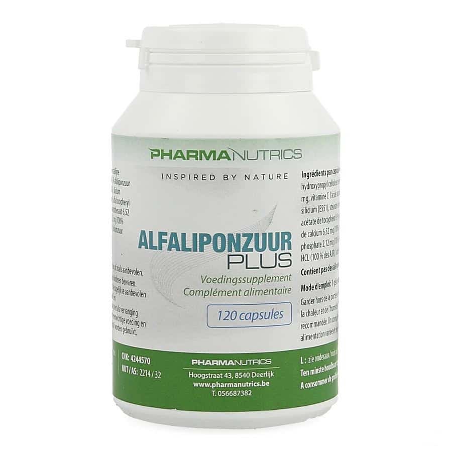 Pharmanutrics Alfaliponzuur Plus Pharmanutrics Alfaliponzuur Plus