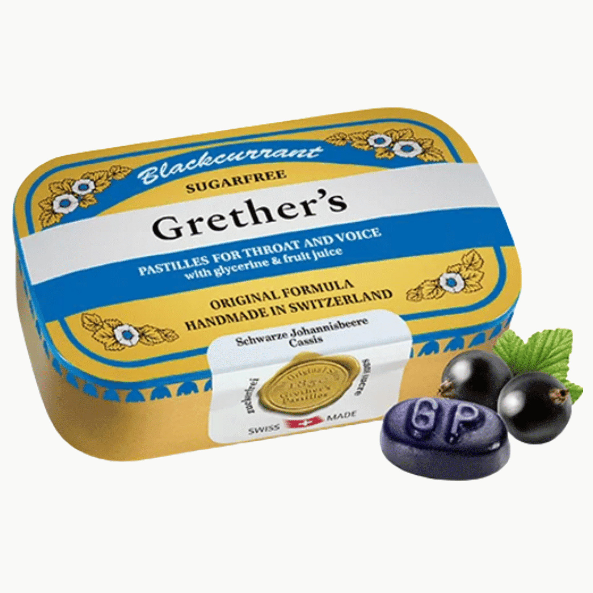 Grether's Pastilles Blackcurrant sans Sucre Grether's Pastilles Blackcurrant sans Sucre