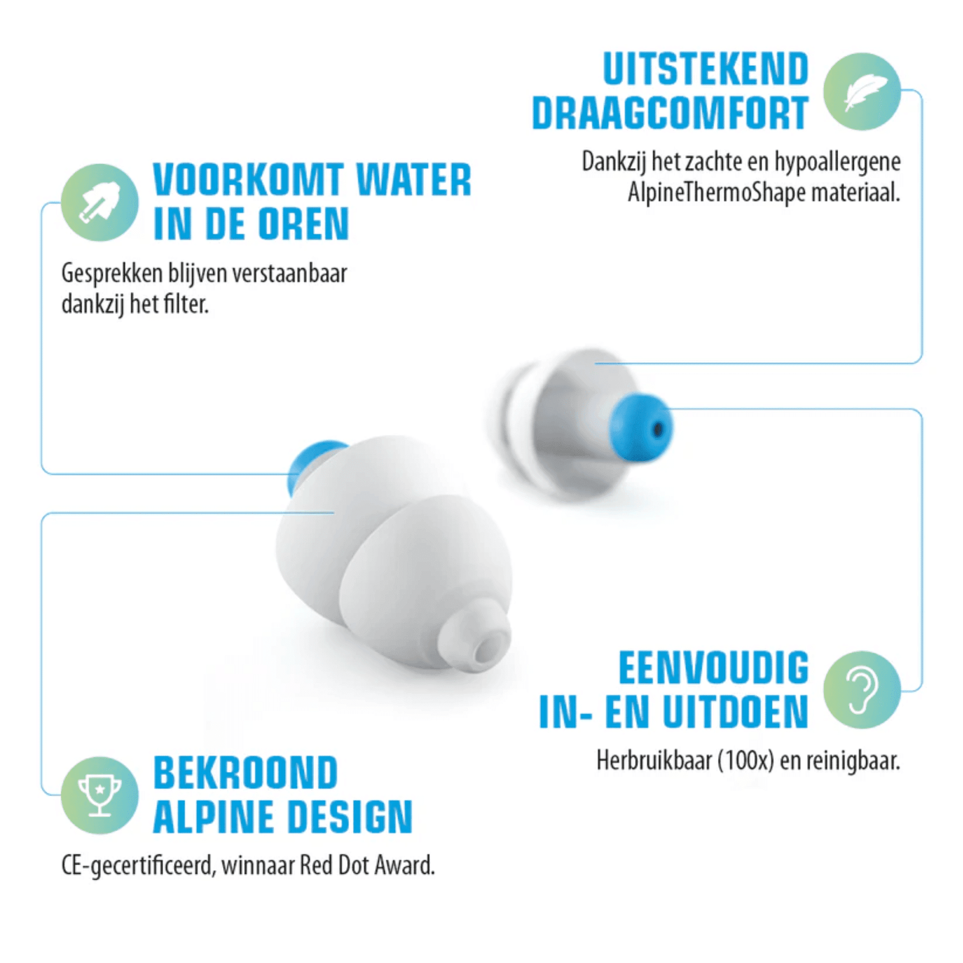 Alpine SwimSafe Oordoppen Alpine SwimSafe Oordoppen