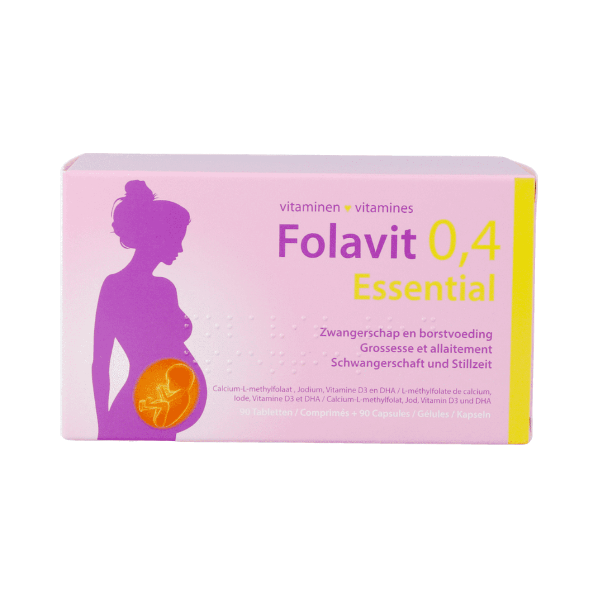 Folavit 0,4mg Essential Comp 90 + Caps 90 Nf