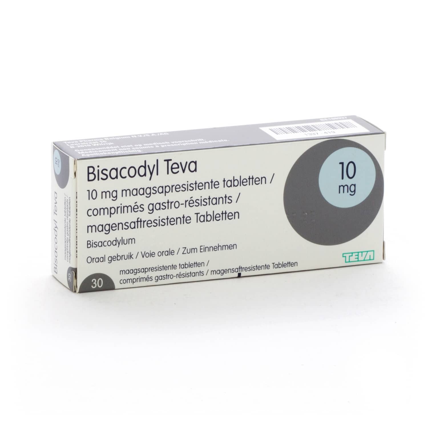 Bisacodyl Teva 10 mg