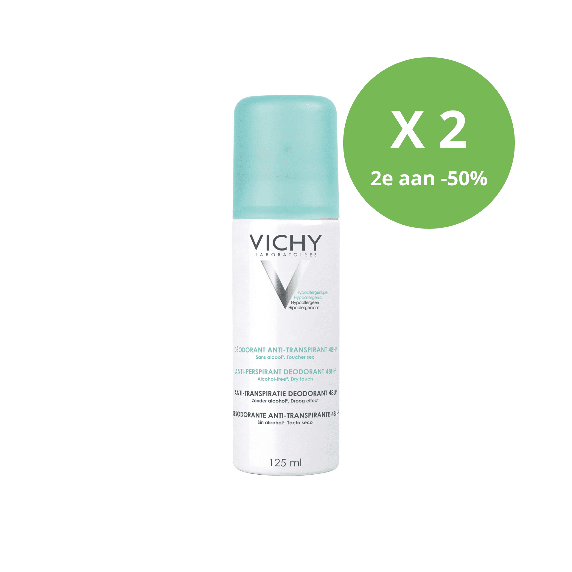 Vichy Antitranspiratie Deodorant 48U Spray Vichy Antitranspiratie Deodorant 48U Spray