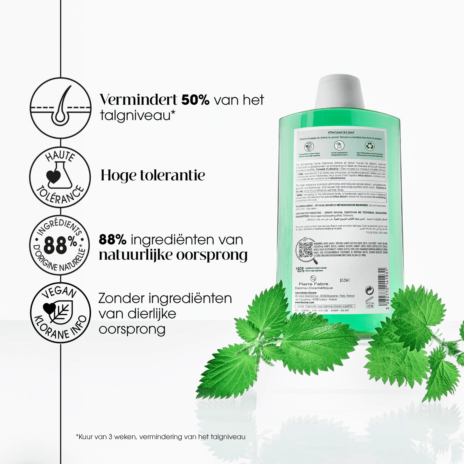 Klorane Brandnetel Talgregulerende Shampoo Klorane Brandnetel Talgregulerende Shampoo
