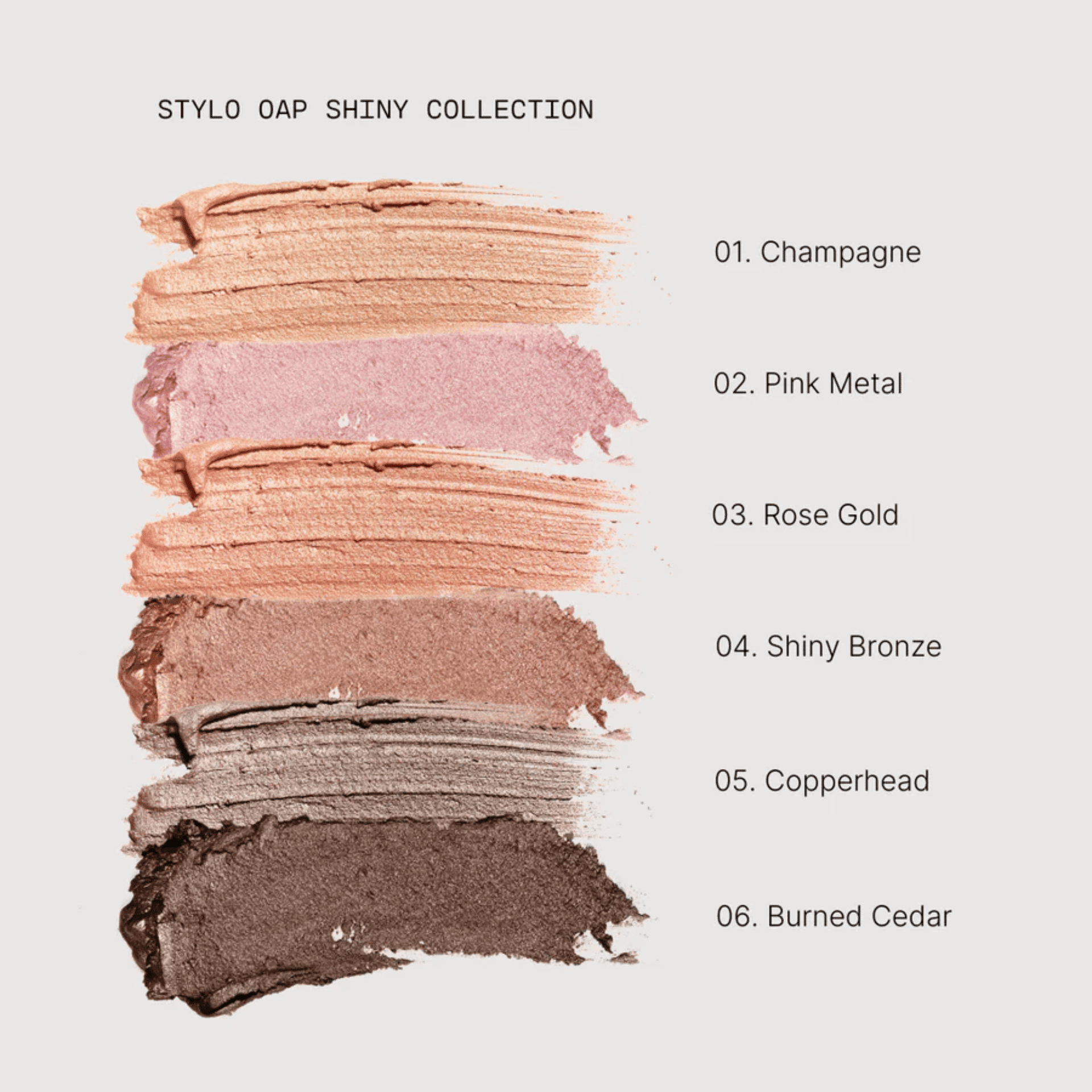 Couleurs de Noir Stylo OAP Eyeshadow Stick Shiny Couleurs de Noir Stylo OAP Eyeshadow Stick Shiny