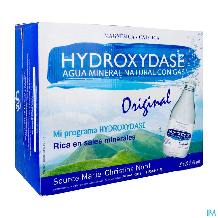 Hydroxydase Eau Minerale Naturelle Gazeuse 20x20cl