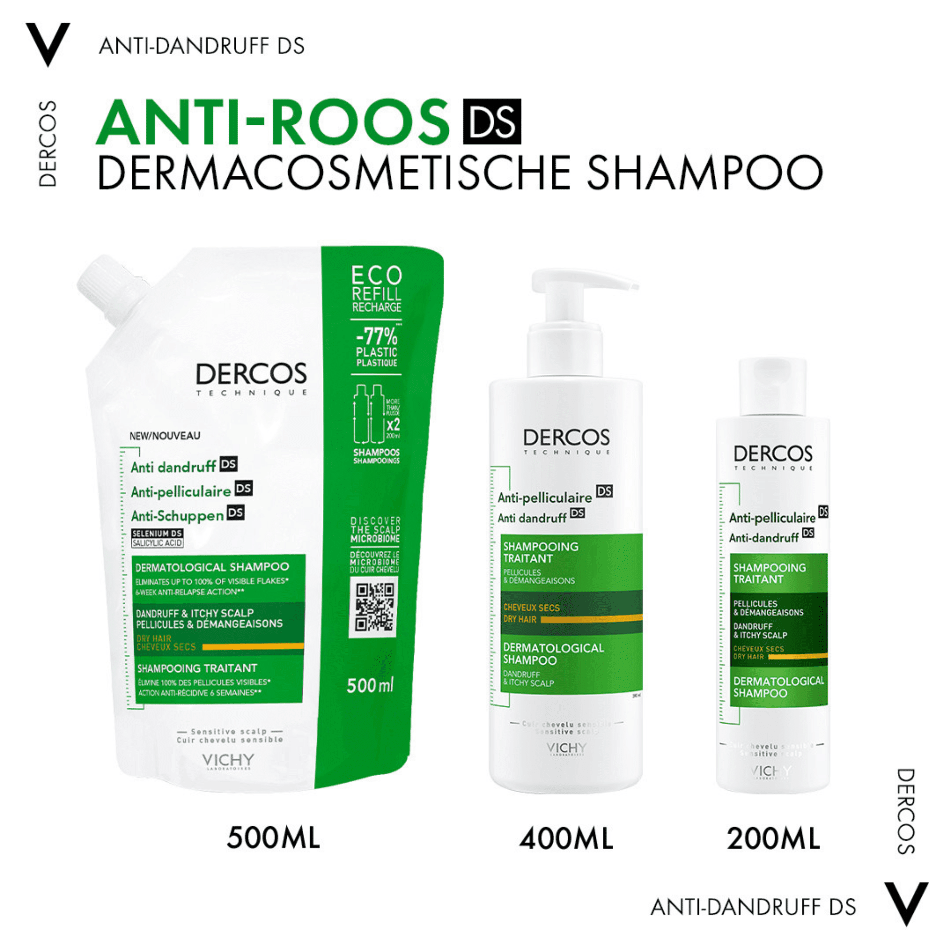 Vichy Dercos Anti-Roos DS Droog Haar