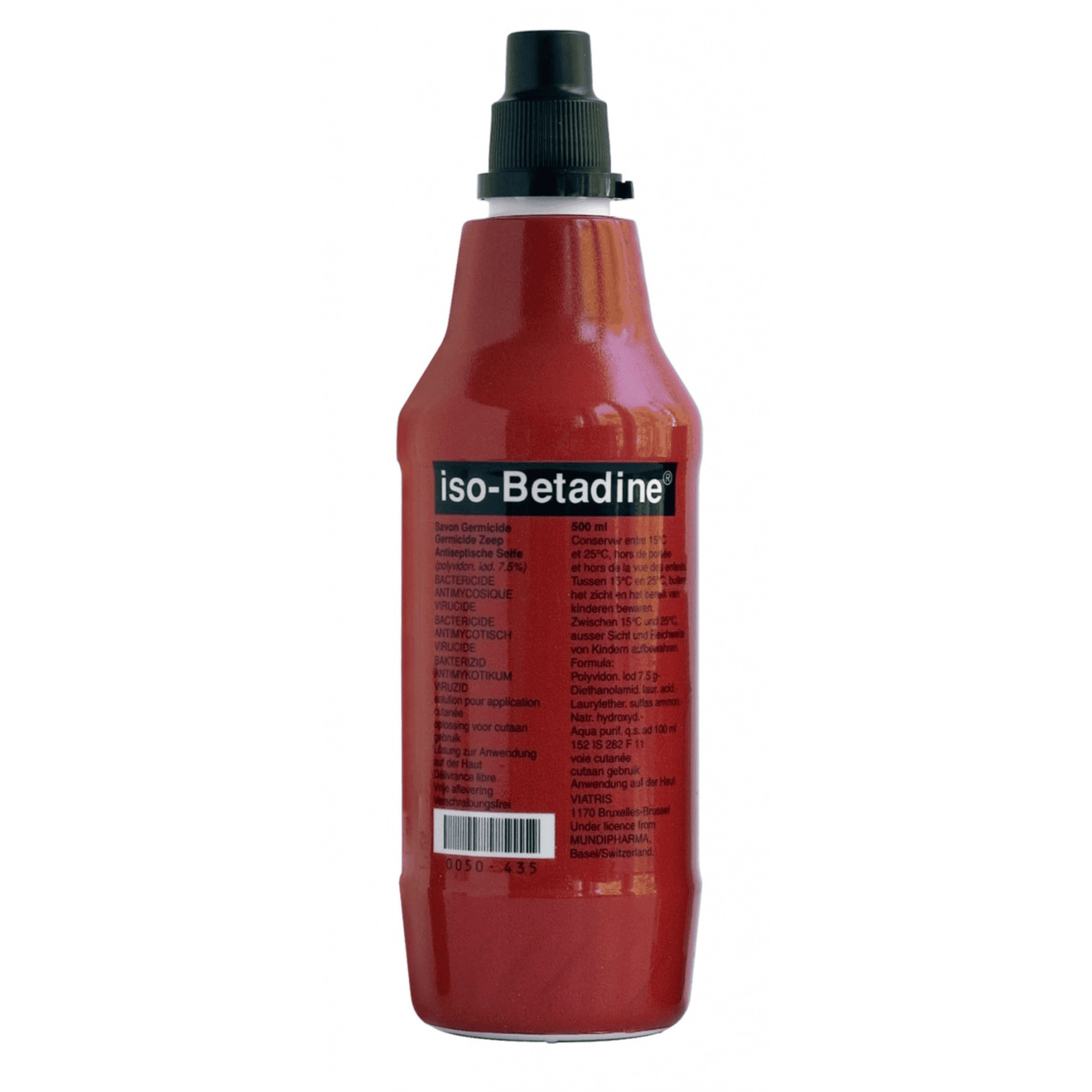 Iso Betadine Zeep Vloeibaar 500 ml Iso Betadine Zeep Vloeibaar 500 ml