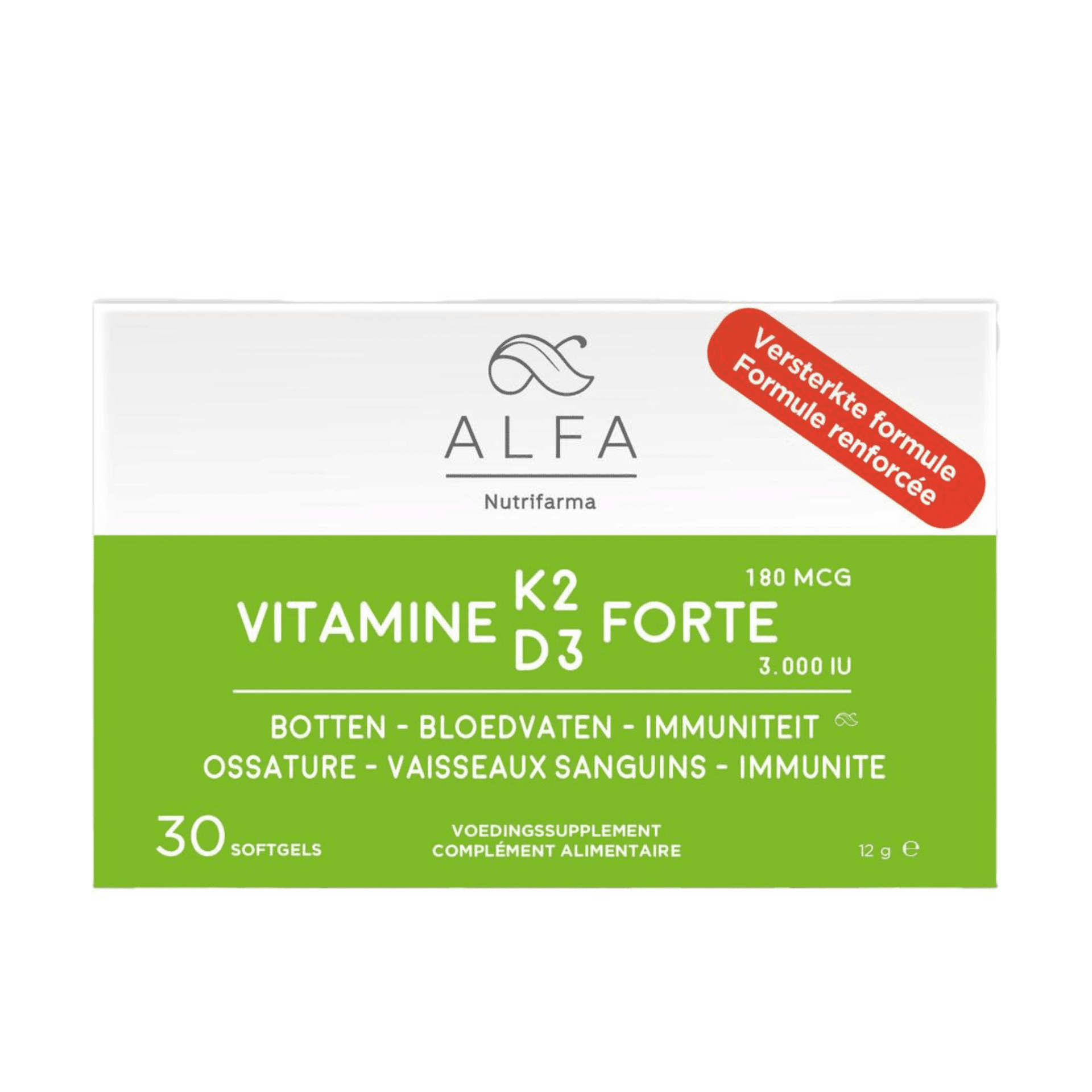 Alfa Vitamine K2 D3 Forte Softcaps 30 Nf Alfa Vitamine K2 D3 Forte Softcaps 30 Nf