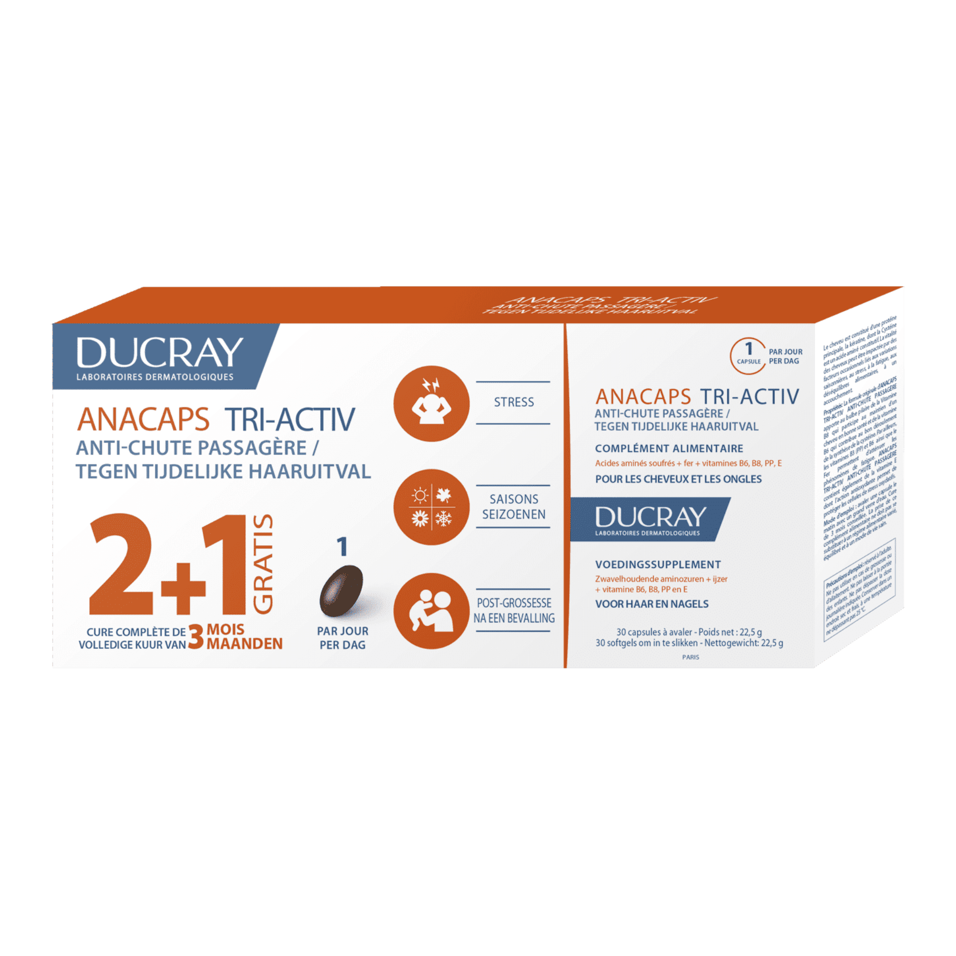 Ducray Anacaps Tri-activ 90 gélules
