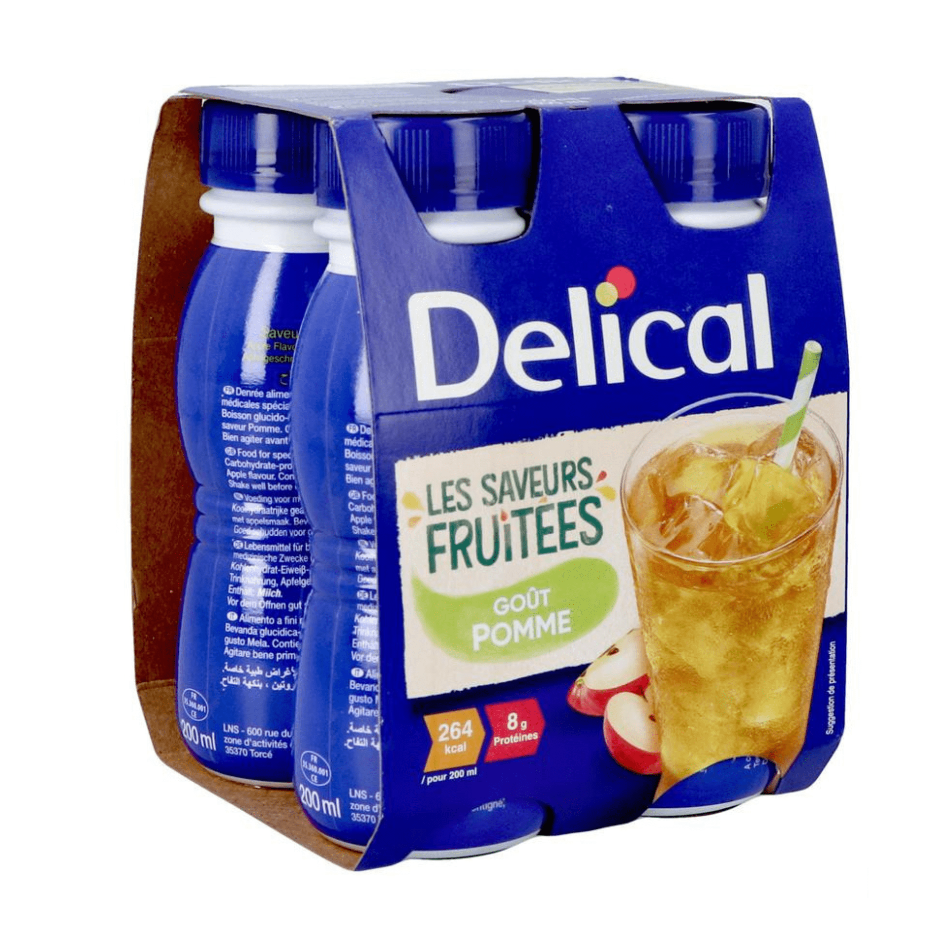 Delical Boisson Fruitee Pomme 4x200ml Delical Boisson Fruitee Pomme 4x200ml