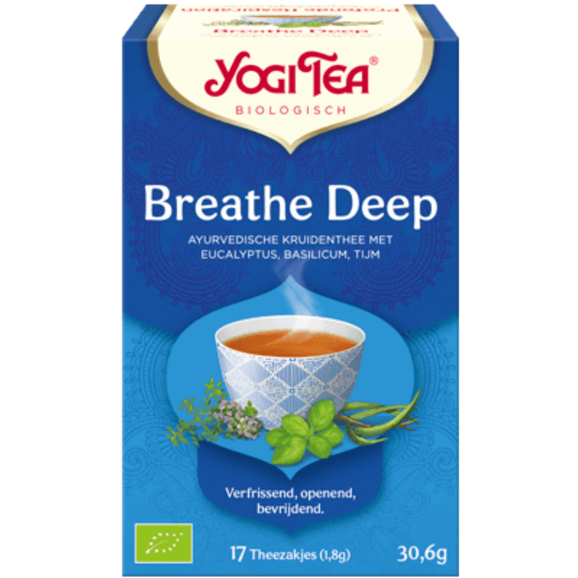 Yogi Tea Breathe Deep Thee 17 zakjes Yogi Tea Breathe Deep Thee 17 zakjes