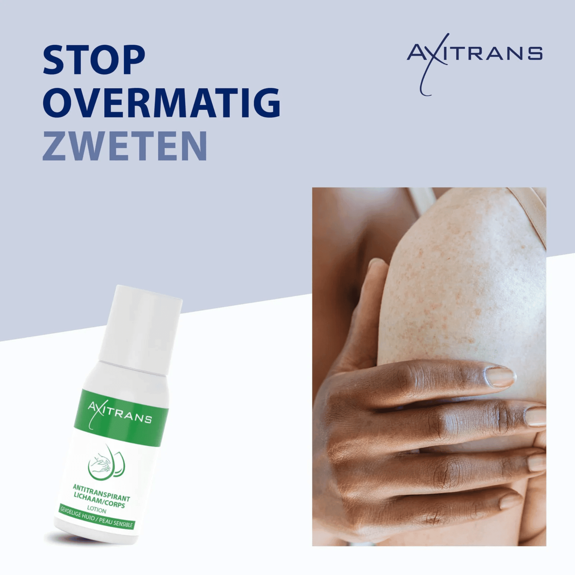 Axitrans Lotion Antitranspirant Lichaam Gevoelige Huid Axitrans Lotion Antitranspirant Lichaam Gevoelige Huid