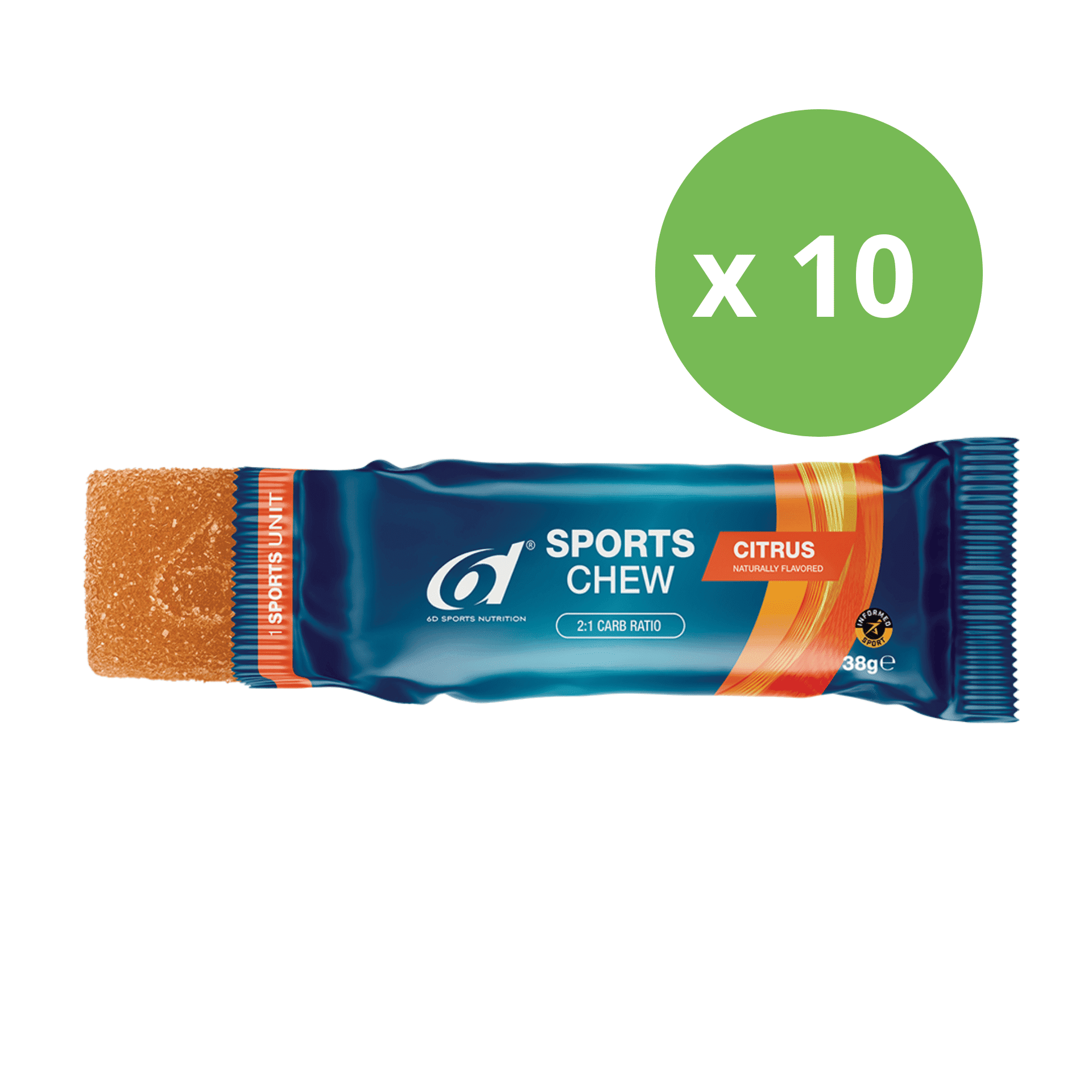 6d Sports Chew Banana 10x38g