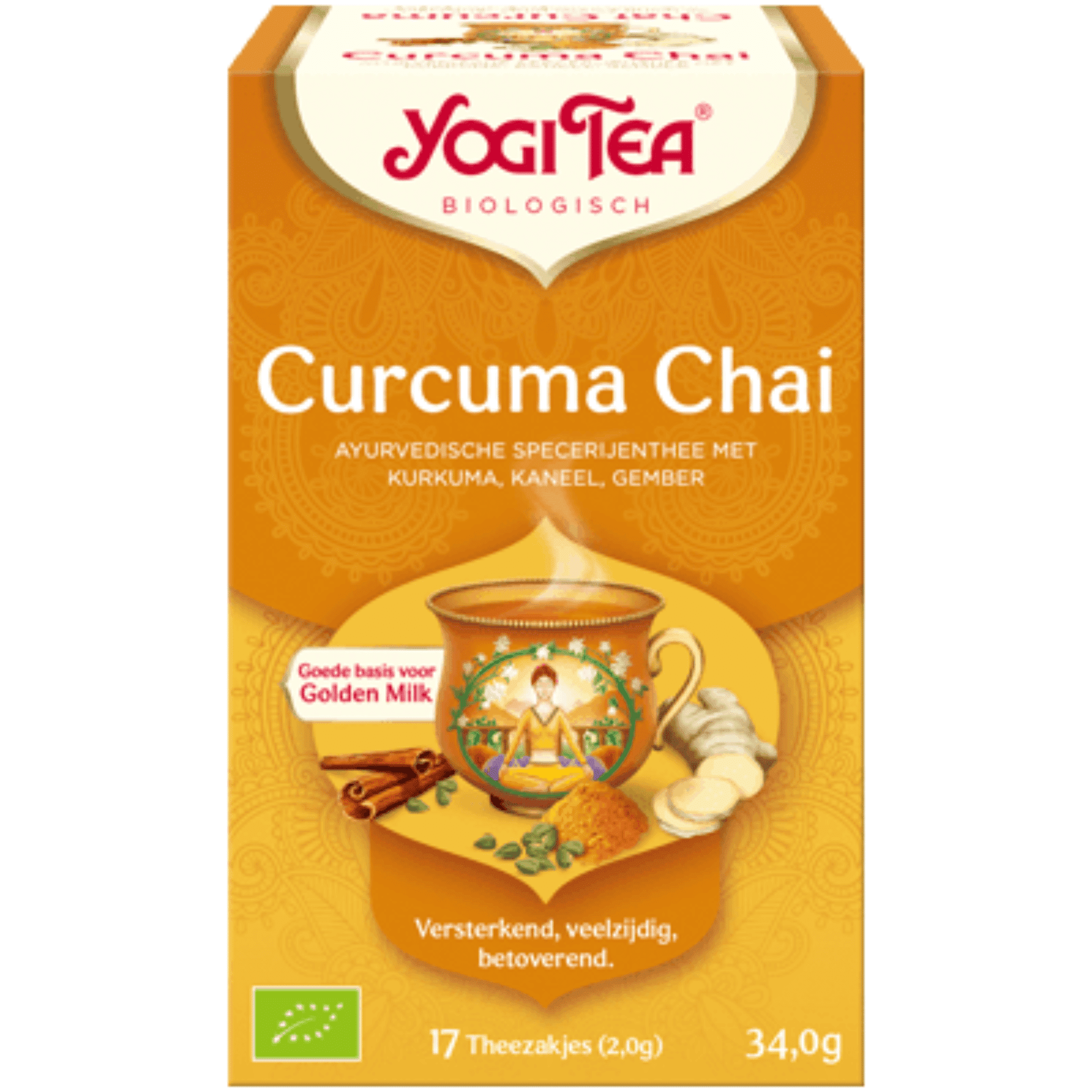 Yogi Tea Turmeric Chai Thee 17 zakjes Yogi Tea Turmeric Chai Thee 17 zakjes