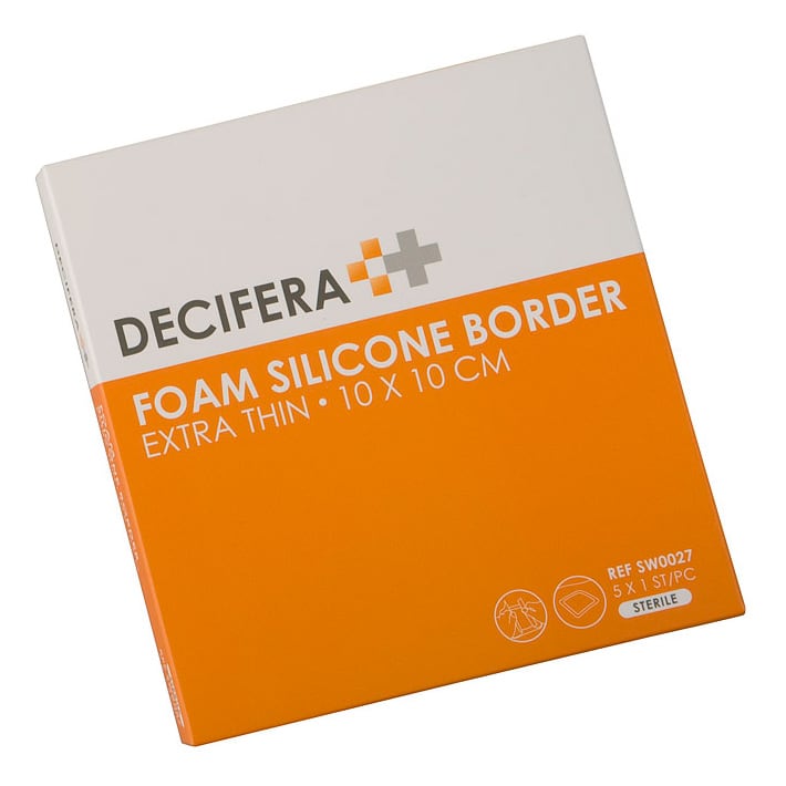 Decifera Foam Silicone Border Extra Thin 10x10cm