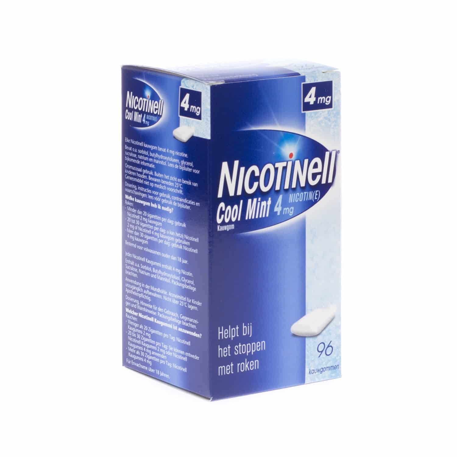 Nicotinell Cool Mint 4 mg Kauwgom Nicotinell Cool Mint 4 mg Kauwgom