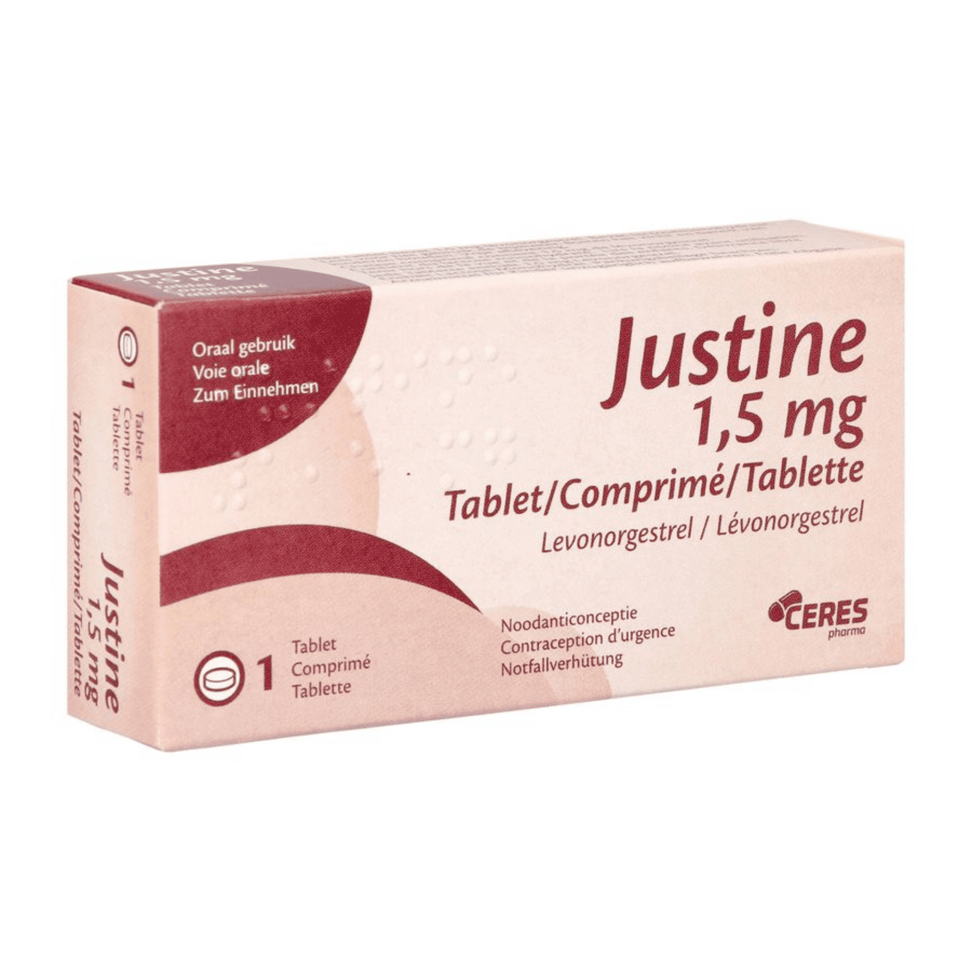 Justine 1,5 mg 1 tablet | Optiphar