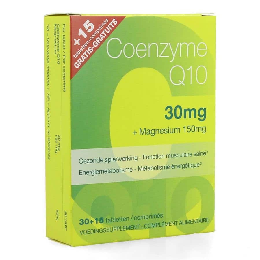 Coenzyme Q10 30 mg + Magnesium 150 mg Promo* Coenzyme Q10 30 mg + Magnesium 150 mg Promo*
