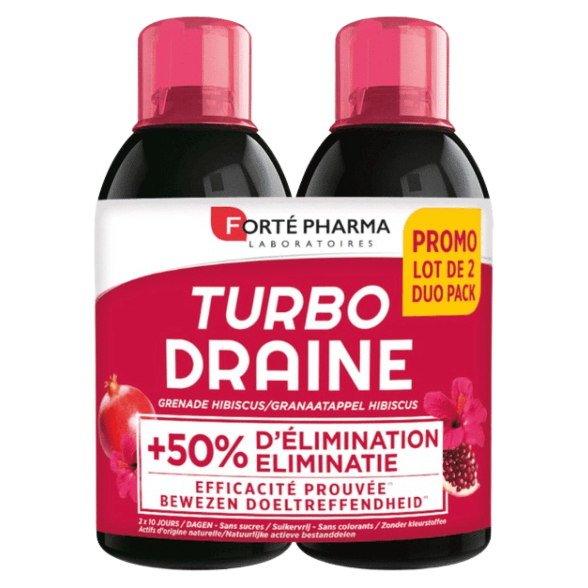 Forté Pharma Turbodraine Granaatappel Hibiscus PROMO Forté Pharma Turbodraine Granaatappel Hibiscus PROMO