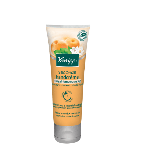 Kneipp Seconde Hand- en Nagelriemcrème Abrikozenmelk & Marulaolie KP0599 Kneipp Seconde Hand- en Nagelriemcrème Abrikozenmelk & Marulaolie KP0599