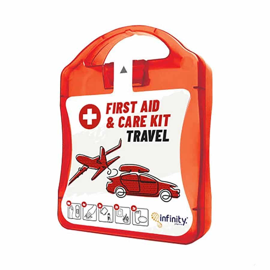 First Aid Travel Kit Red Box