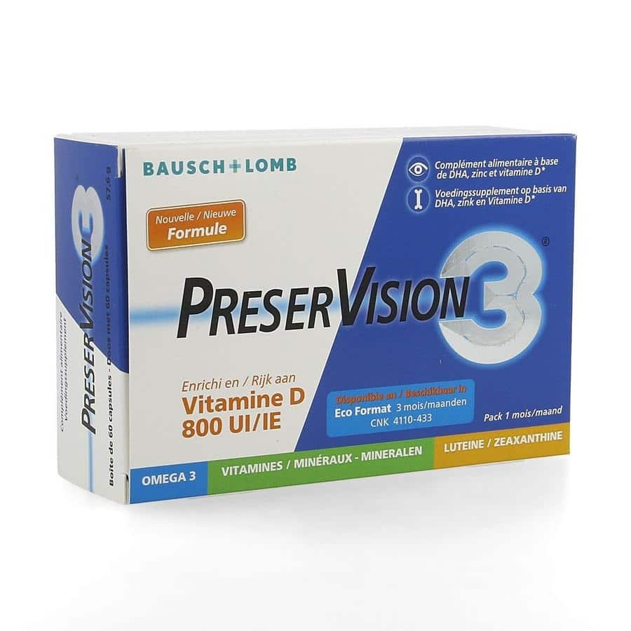 Bausch & Lomb PreserVision 3 + Vitamine D3 Bausch & Lomb PreserVision 3 + Vitamine D3