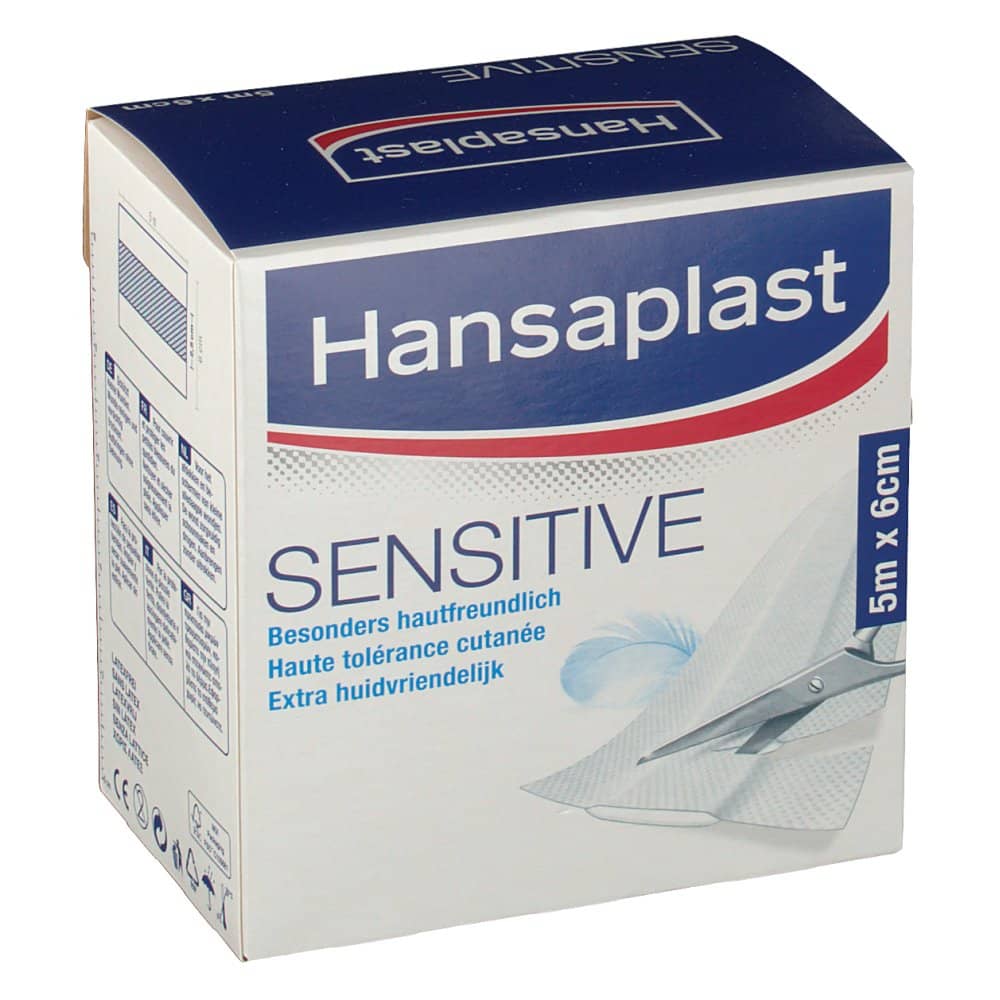 Hansaplast Sensitive Family Pack 5 m x 6 cm