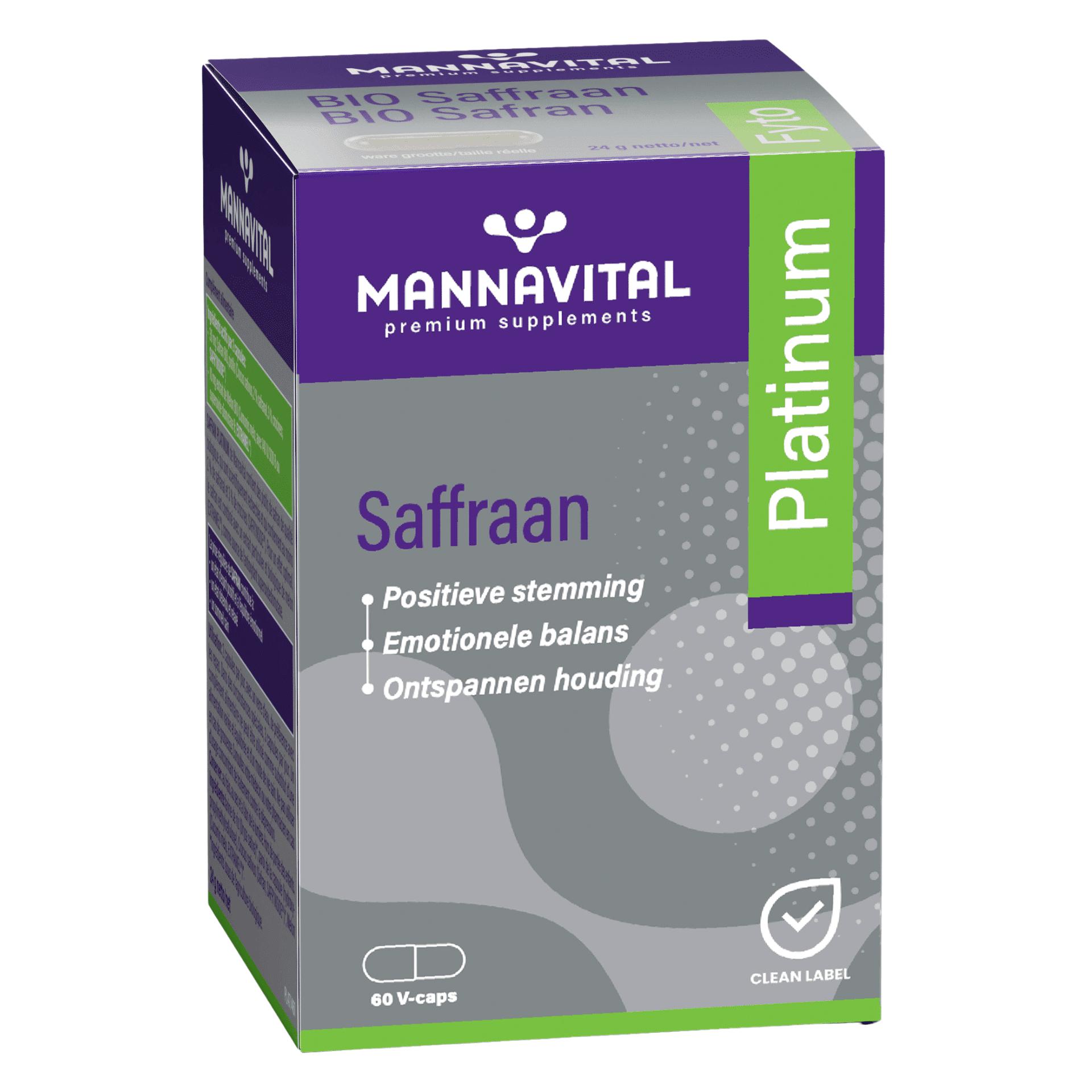 Mannavital Platinum Saffraan Mannavital Platinum Saffraan