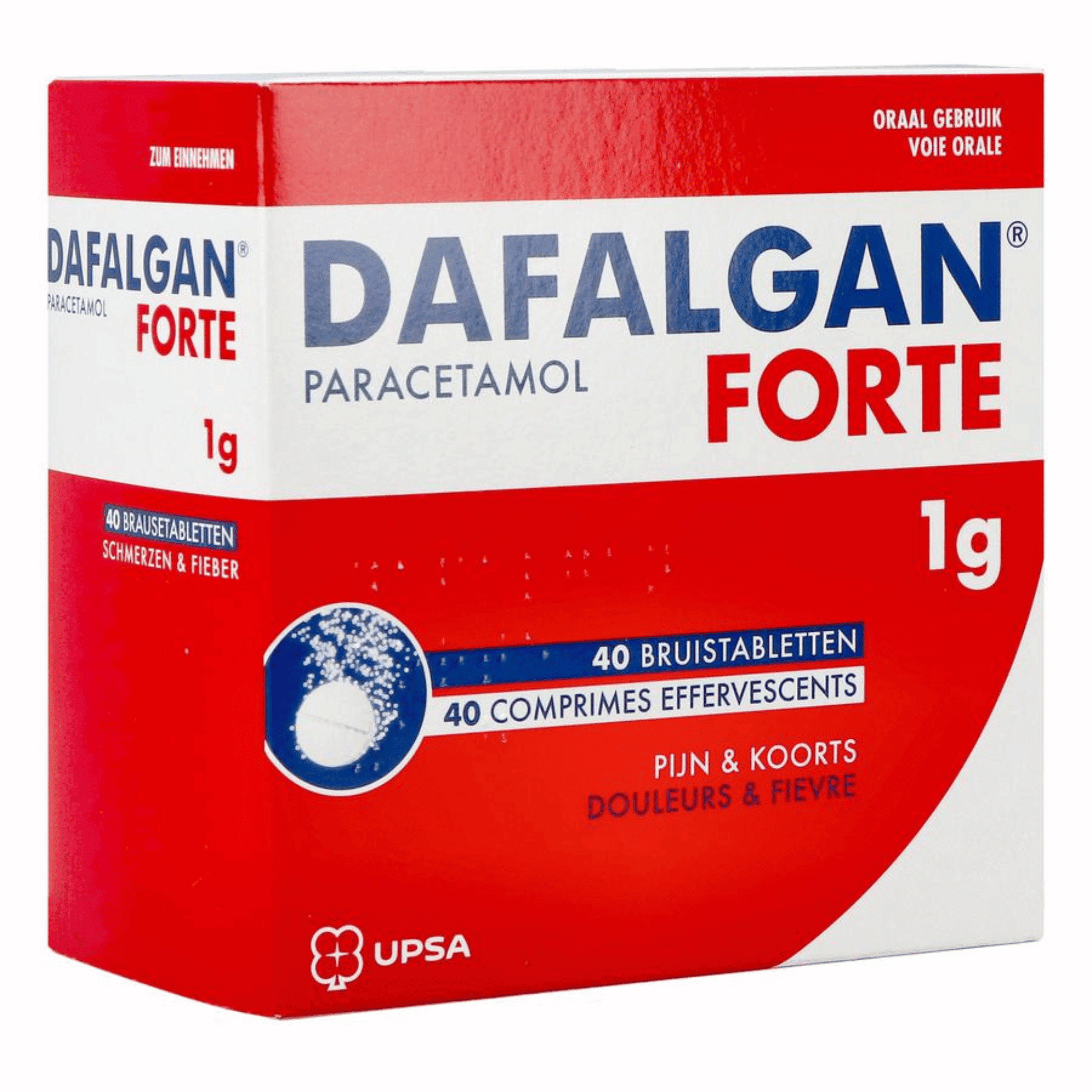 Dafalgan Forte 1g Comp Efferv. 40