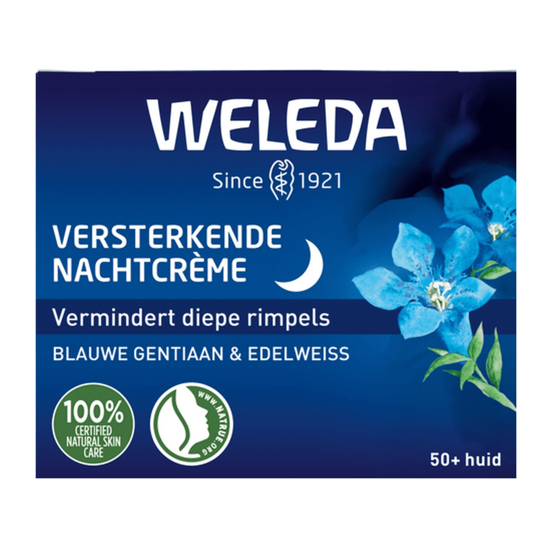 Weleda Blauwe Gentiaan & Edelweiss Nachtcrème Weleda Blauwe Gentiaan & Edelweiss Nachtcrème