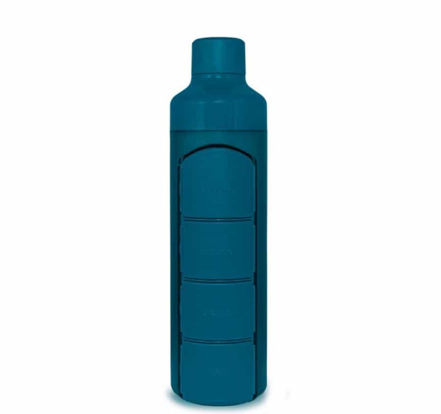 YOS Water Bottle & Pill Box Daily Bold Blue YOS Water Bottle & Pill Box Daily Bold Blue