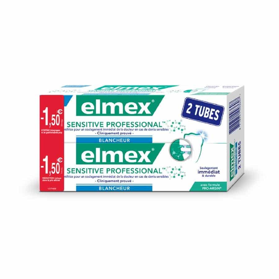 Elmex Sensitive Professional Whitening Tandpasta Duo Promo*