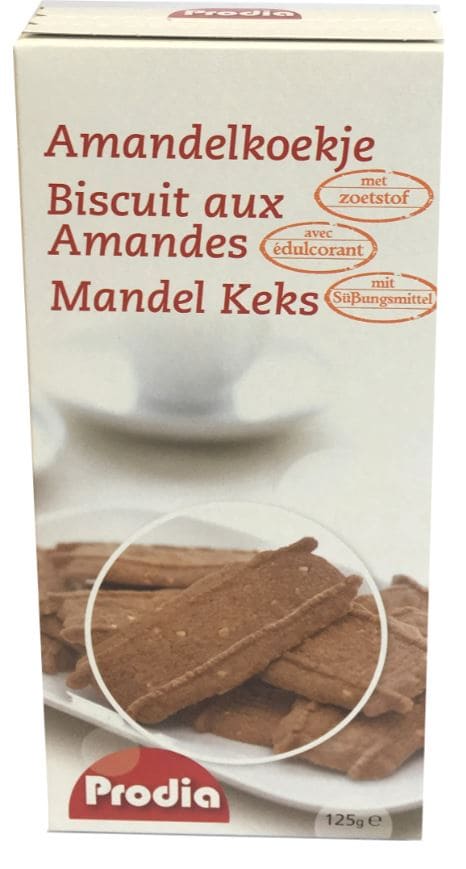 Prodia Biscuit Amande+edulcor. Maltitol 125g 6008