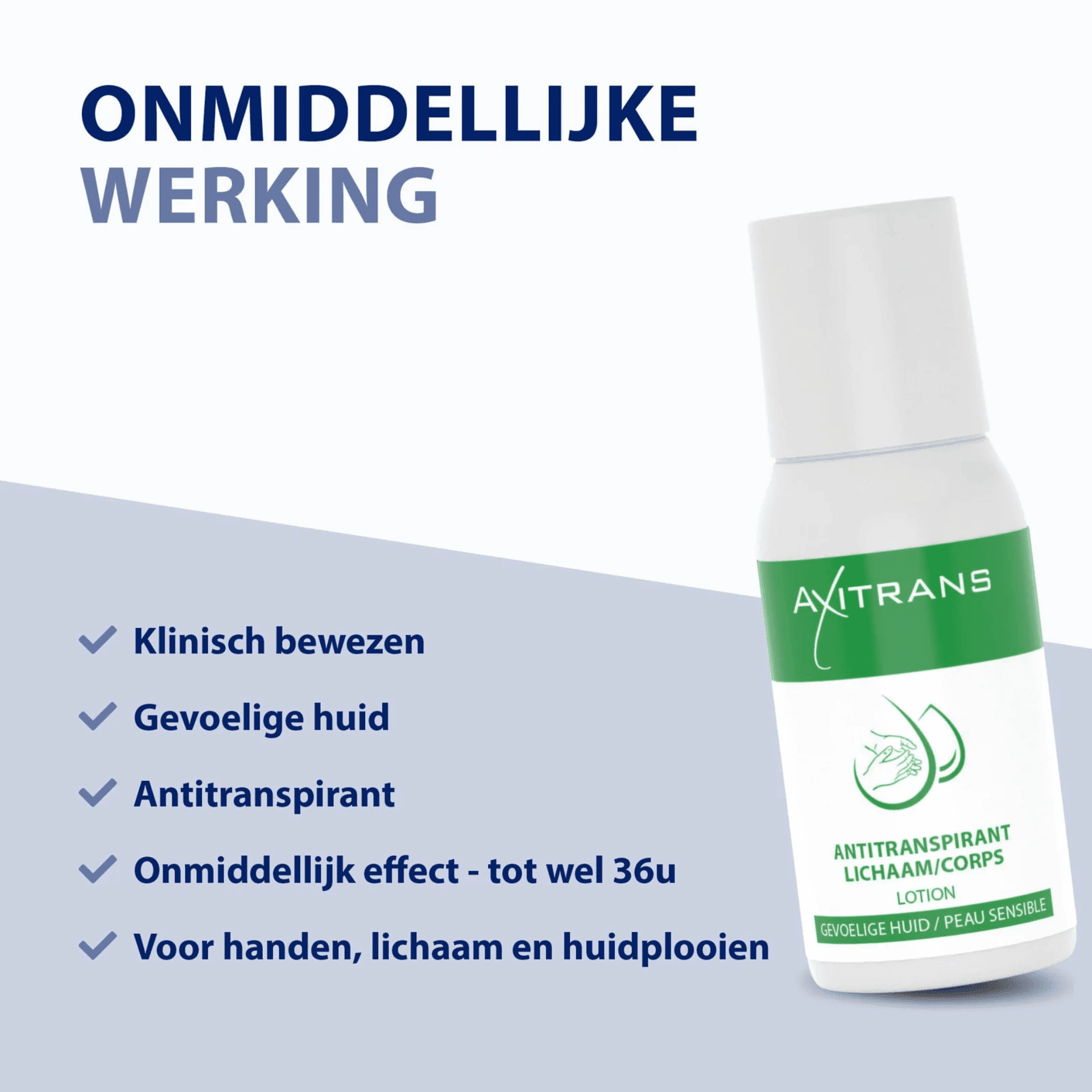 Axitrans Lotion Antitranspirant Lichaam Gevoelige Huid