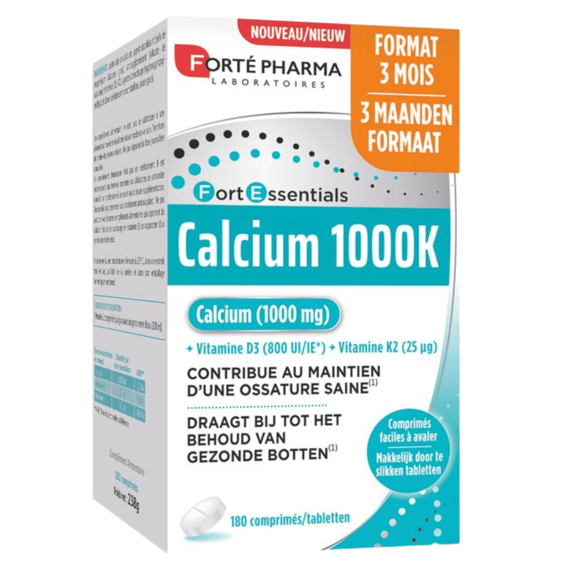Forte Pharma Calcium 1000k Comp 180