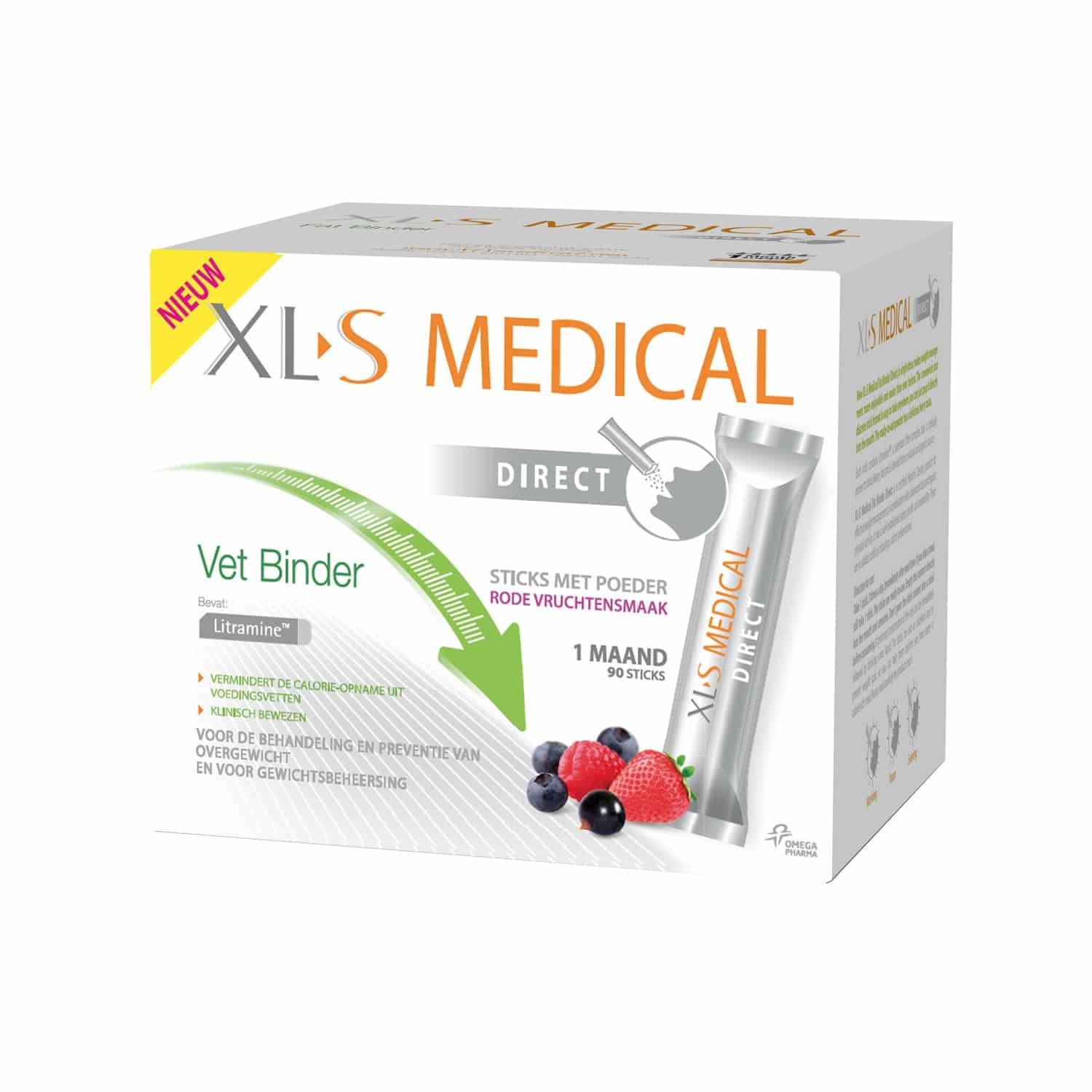 XLS Medical Vetbinder Direct Sticks Ondersteunt je dieet en helpt af te vallen