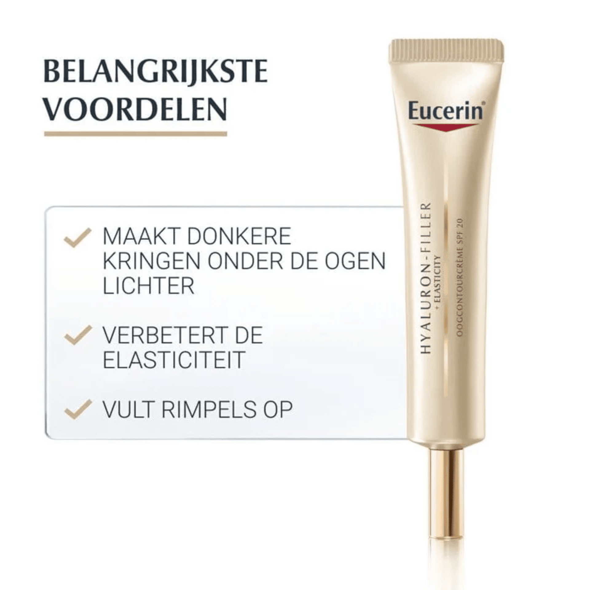 Eucerin Hyaluron-Filler + Elasticity Oogcontourcrème SPF 20 Eucerin Hyaluron-Filler + Elasticity Oogcontourcrème SPF 20