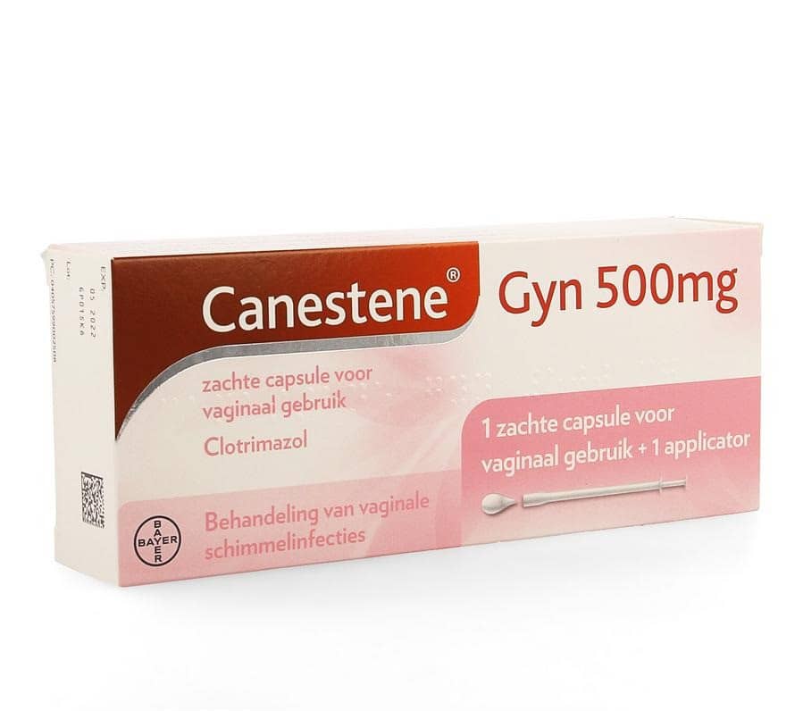 Canestene Gyn 500mg Zachte Capsule Vaginaal gebruik + applicator Canestene Gyn 500mg Zachte Capsule Vaginaal gebruik + applicator