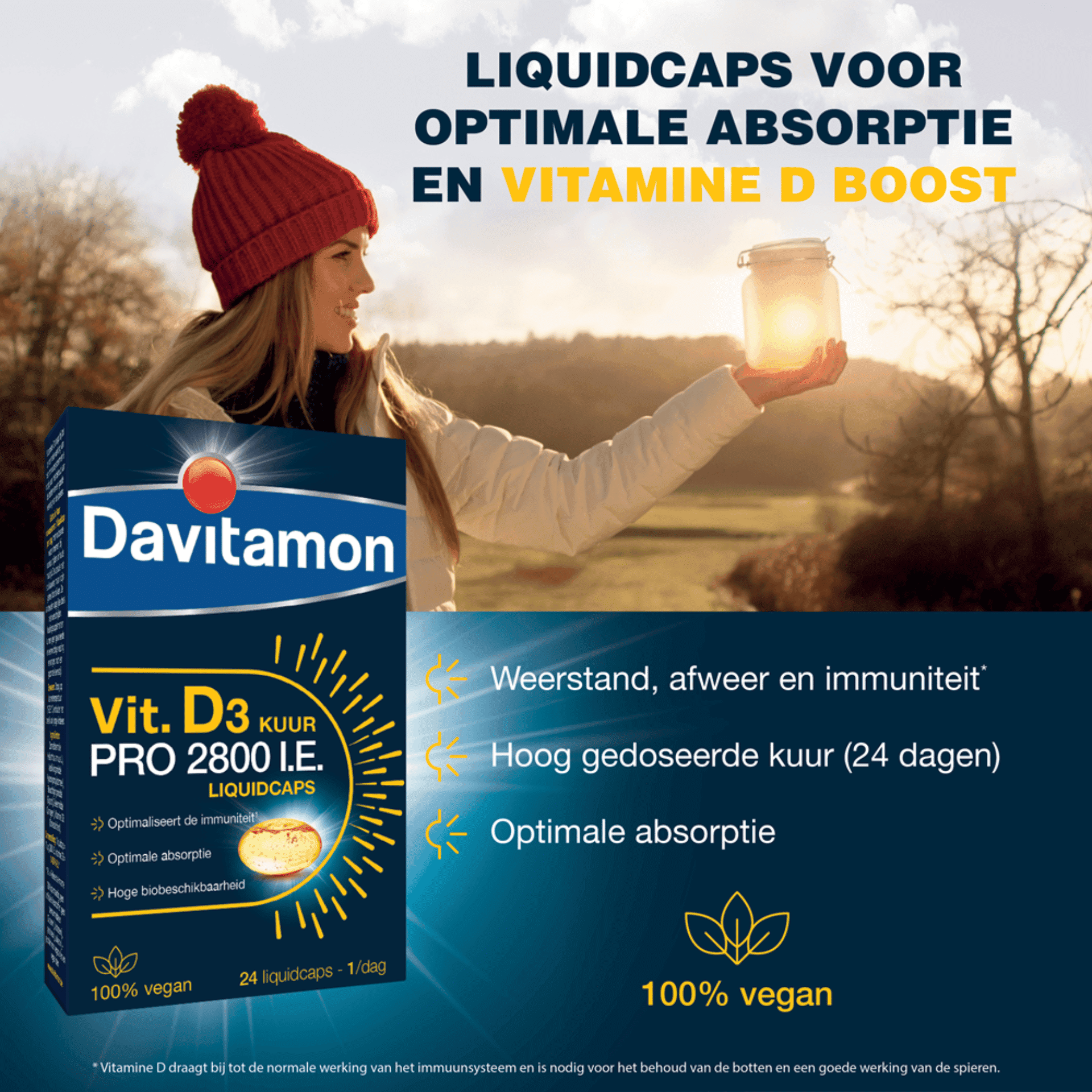 Davitamon Vitamine D3 Pro 2800 IE Davitamon Vitamine D3 Pro 2800 IE
